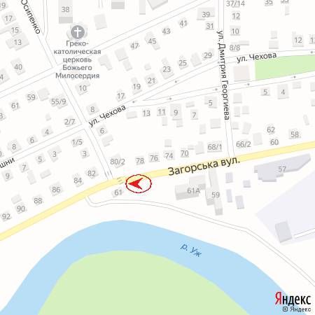 Билборд/Щит, Ужгород, вул.Загорська,61А, автобусна зупинка, рух-Баб'яка, Епіцентр, Нова лінія