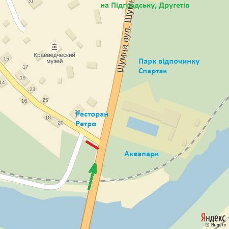 Билборд/Щит, Ужгород, вул.Шумна-Ольбрахта -з'їзд p тр.моста, напрям-вул.Другетів