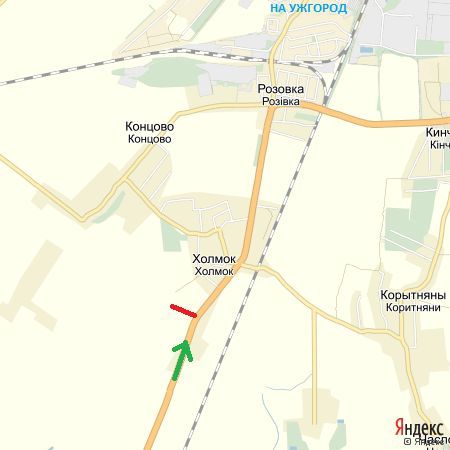 Білборд/Щит, Траси, Автодорога Київ-Чоп, с.Холмок, напрям-Ужгород (3 км)