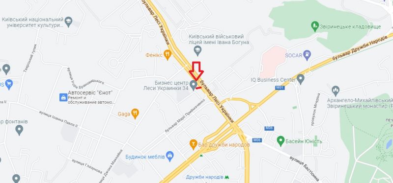 Led екран/Відеоборд, Київ, бульв. Лесі Українки, 34