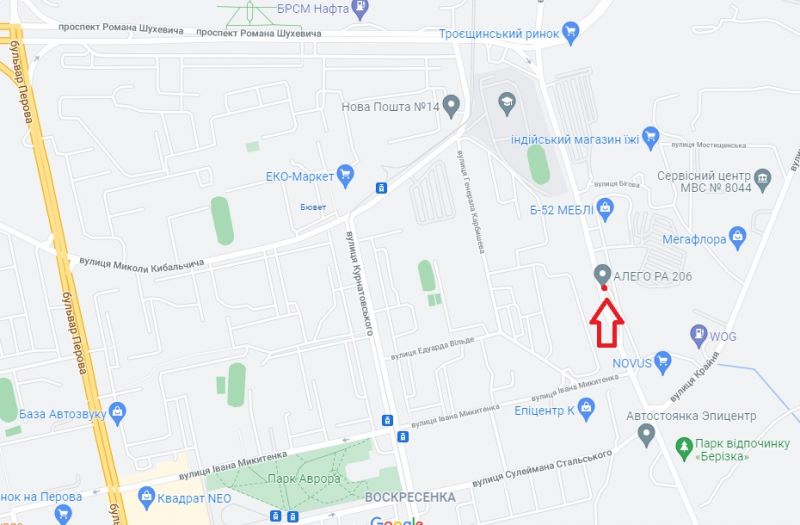 Роллер/Призматрон, Киев, вул. Братиславська, 50