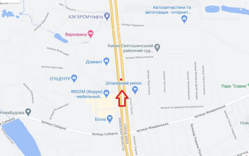 Білборд/Щит, Київ, Велика Кільцева дорога/ вул. Зодчих, 80