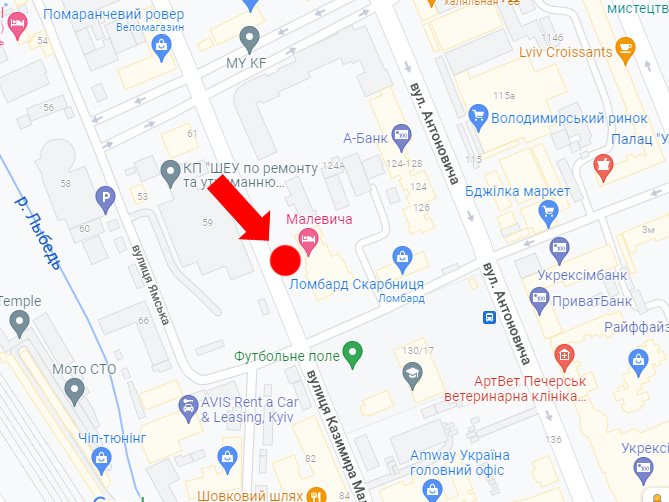 Билборд/Щит, Киев, Малевича вул., 83, в сторону вул. Байкової