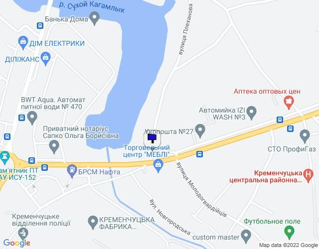 Билборд/Щит, Кременчуг, просп. Полтавський, р-н буд. № 1 та пров. Плеханова