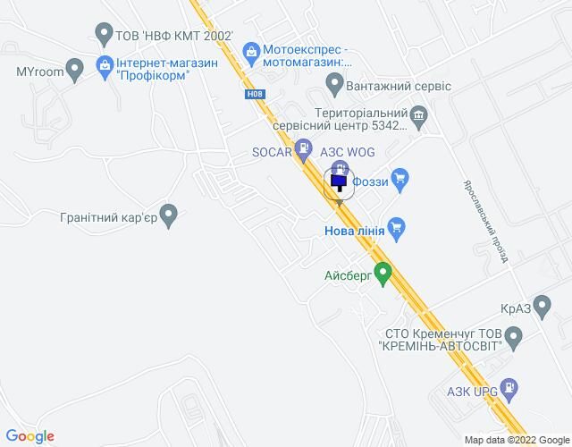 Билборд/Щит, Кременчуг, вул. Київська, 101, перехр. з проїздом 40-років ДАІ