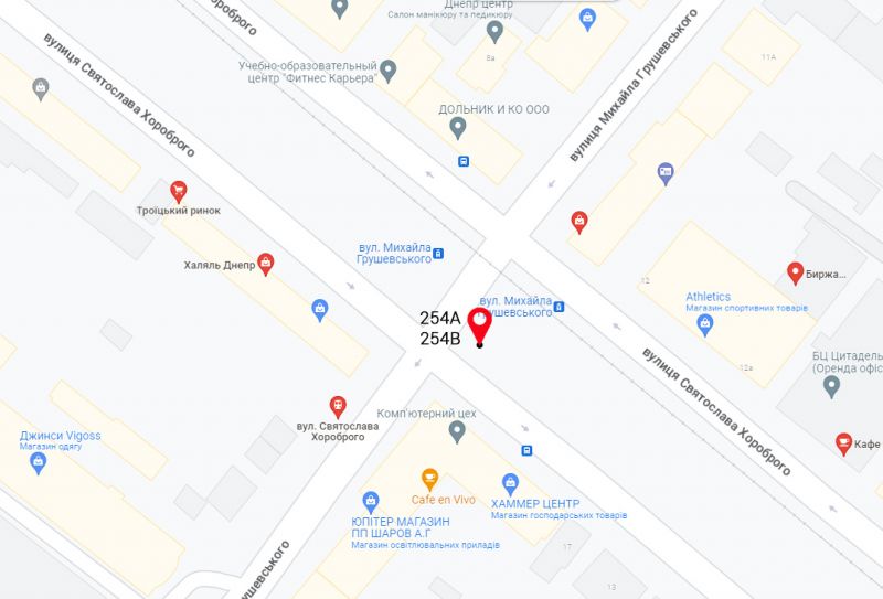 Билборд/Щит, Днепр, вул. Святослава Хороброго, 12Б