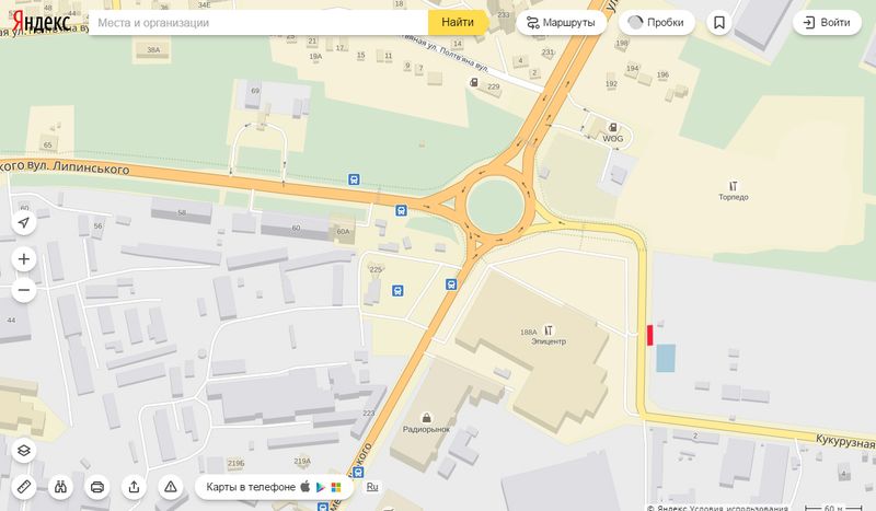 Роллер/Призматрон, Львов, Кукурудзяна (Виїзд з Епіцентра) правий