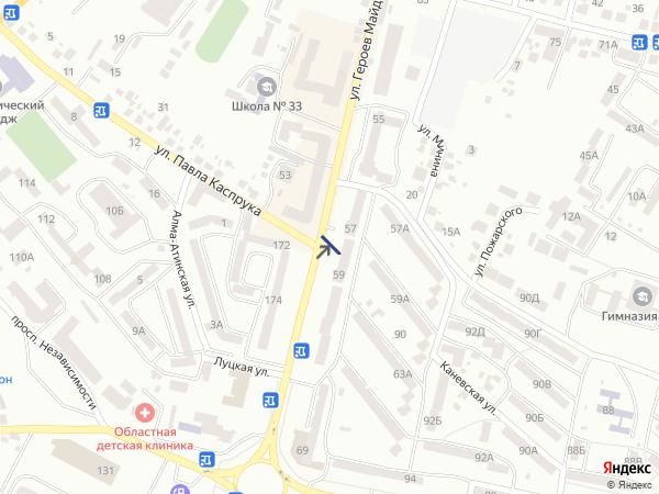 Билборд/Щит, Черновцы, вул. Героїв Майдану, 59