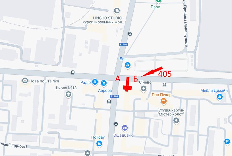 Билборд/Щит, Сумы, вул. Гетьмана Павла Скоропадського /вул. Леваневського/