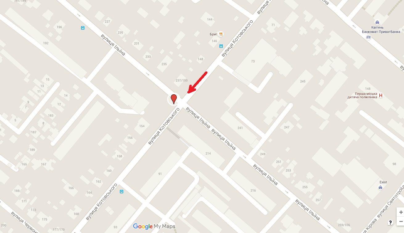 Білборд/Щит, Черкаси, вул. Грушевського - вул.Надпільна