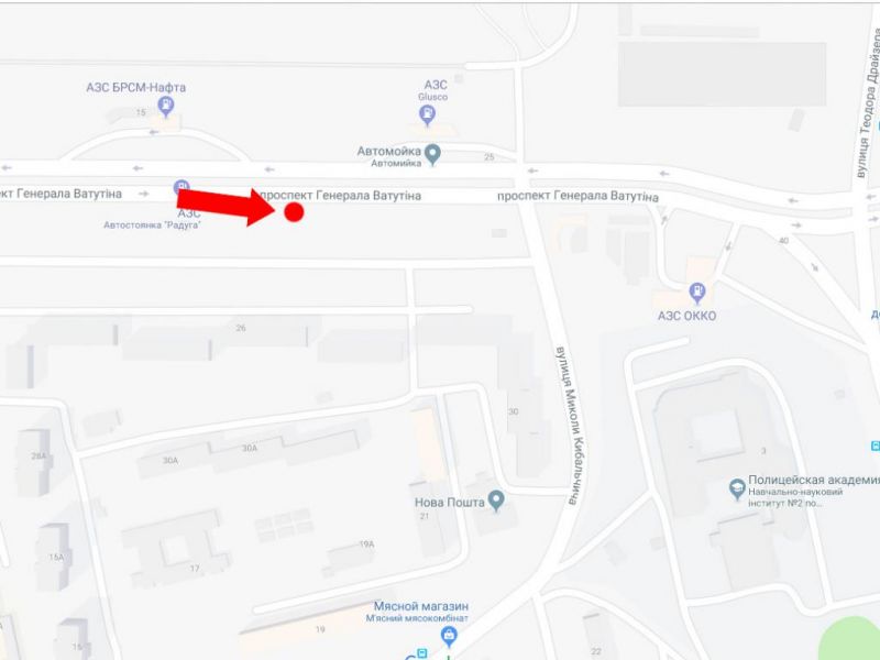 Led екран/Відеоборд, Київ, Шухевича пр. (колиш. Ватутіна пр.), 26, навпроти АЗС БРСМ, в сторону Троєщинського ринку, з центру