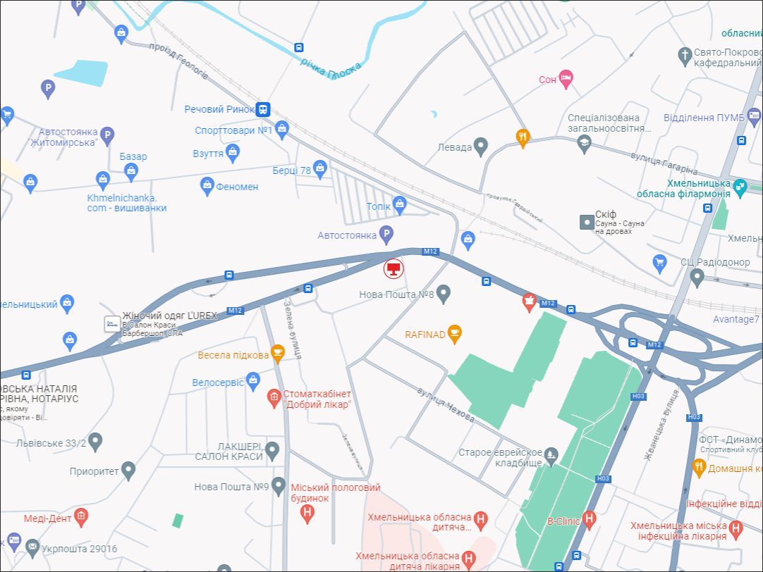 Билборд/Щит, Хмельницкий, Львівське шосе 7 (навпроти Речового ринку)