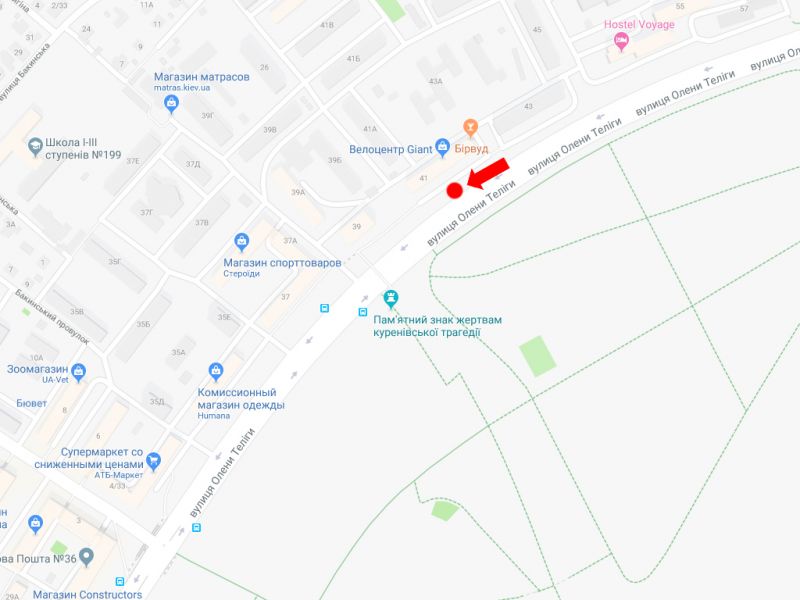 Скрол/Сітіборд, Київ, Теліги вул., 41, в сторону ст. м. "Шулявська"