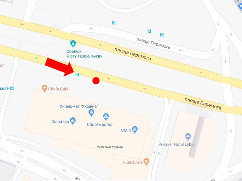 Скрол/Сітілайт, Київ, Перемоги пл., 3, біля універмагу "Україна", в сторону бул. Шевченка