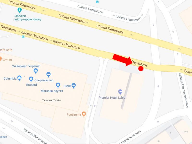 Скрол/Сітілайт, Київ, Перемоги пл., 1, на світлофорі, біля готелю "Либідь", в сторону бул. Шевченка