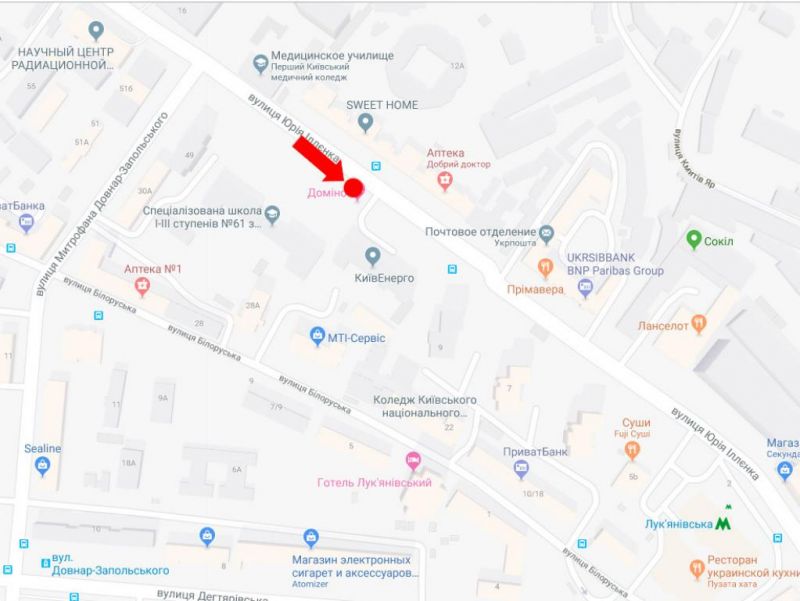 Скрол/Сітіборд, Київ, Іллєнко вул. (колиш. Мельникова вул.), 39, на світлофорі, в сторону ст. м. "Лук'янівська", центру