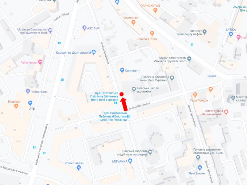Скрол/Сітіборд, Київ, Дмитрівська вул., 92-94 - вул. Полтавська, в сторону вул. Чорновола