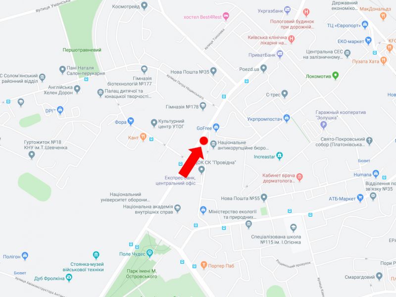 Скрол/Сітіборд, Київ, Повітрофлотський пр. 23 - вул. Сурикова, на світлофорі, поворот на "Мегамаркет", в бік пр. Перемоги