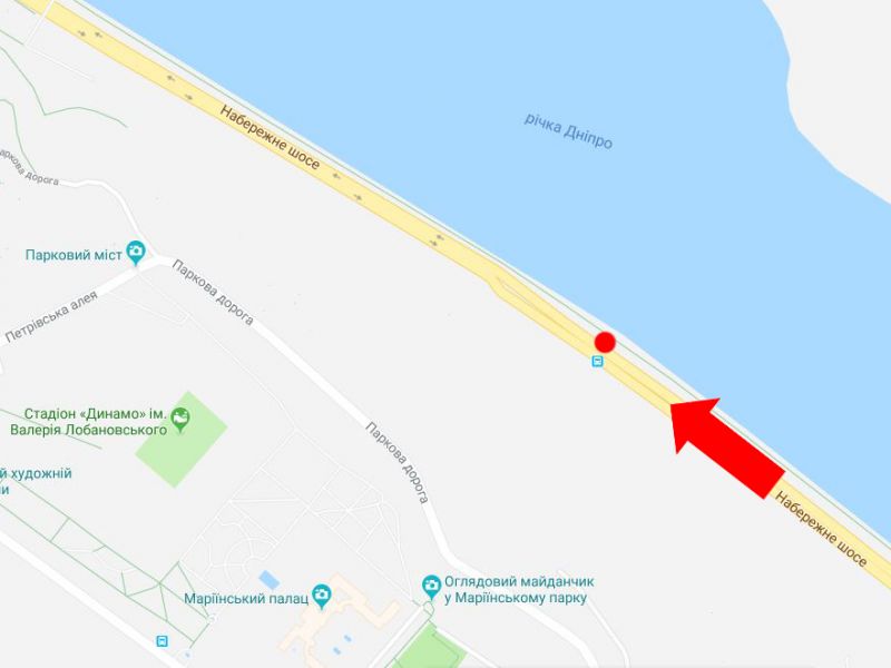 Скрол/Сітіборд, Київ, Набережне шосе вул., 1100 м. від ст.м. "Дніпро", в бік Подолу