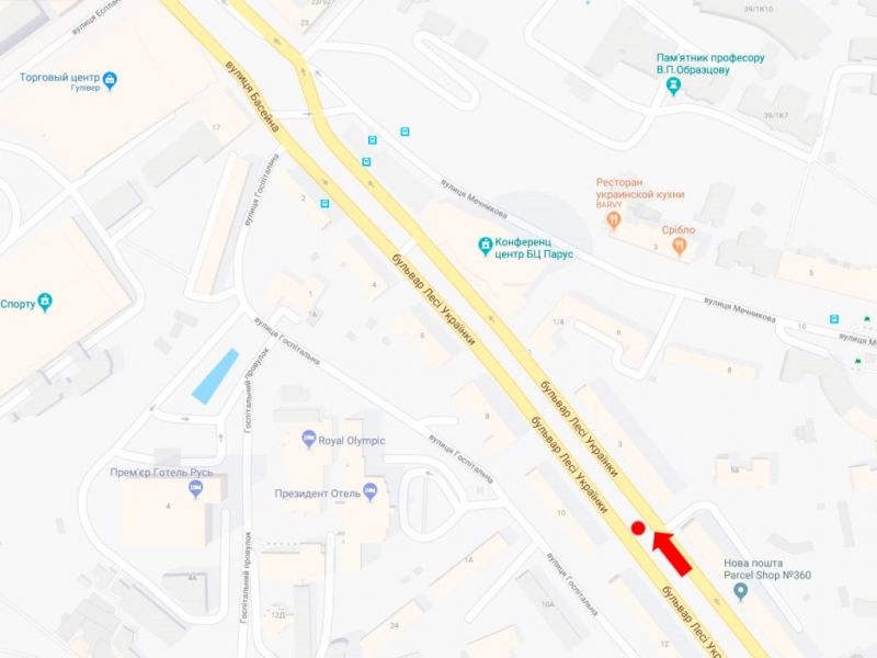 Скрол/Сітілайт, Київ, Українки бул., 3, на світлофорі, в сторону вул. Хрещатик