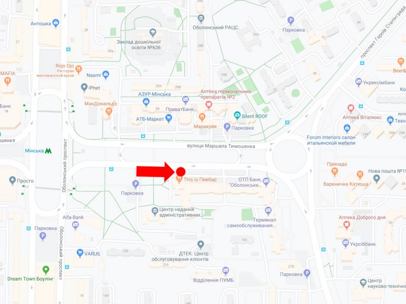 Скрол/Сітіборд, Київ, Тимошенко вул., 29, в сторону вул. Героїв Сталінграда