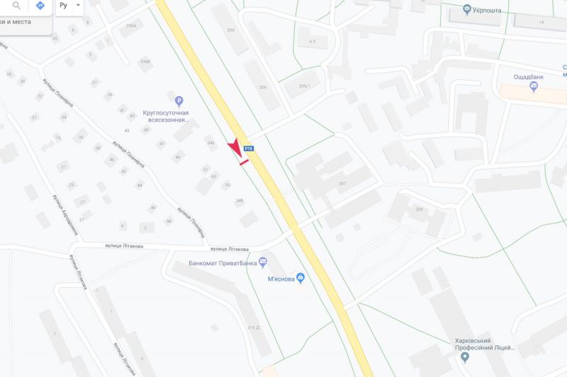 Білборд/Щит, Харків, Аерокосмічний (Гагаріна) пр-т - Планерна вул., 53, з центру