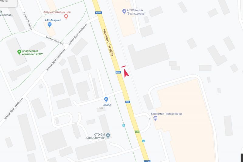 Білборд/Щит, Харків, Аерокосмічний (Гагаріна) пр-т, 213, в центр