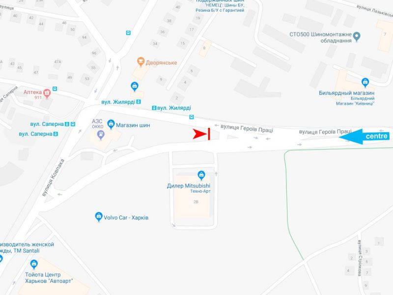 Білборд/Щит, Харків, Нескорених (Героїв Праці) вул., 2-В, з центру (VIP) (зуп. Архітектора Гінзбурга (Жилярді)) розмір 5760х2880