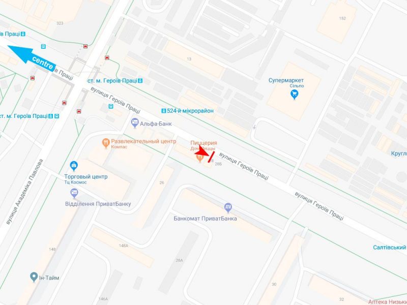 Білборд/Щит, Харків, Нескорених (Героїв Праці) вул., 28, з центру (навпроти Сільпо)