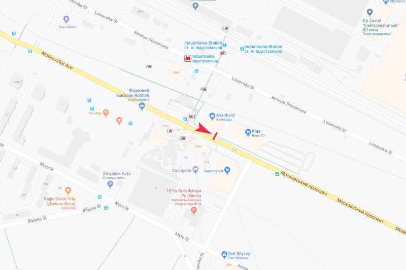 Билборд/Щит, Харьков, Героїв Харкова пр-т, 274 В - "Індустріальна" ст.м., з центру