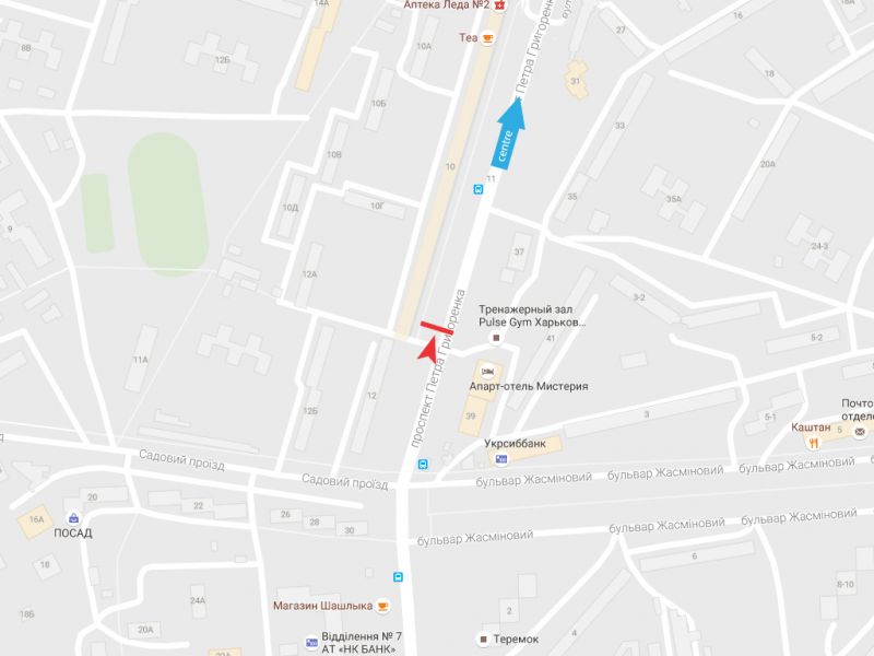 Билборд/Щит, Харьков, Петра Григоренка пр-т,10 (навпроти VAB bank), в центр