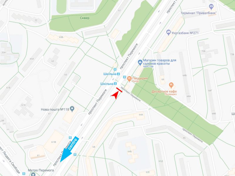 Билборд/Щит, Харьков, Перемоги пр-т, 64-Б, з центру