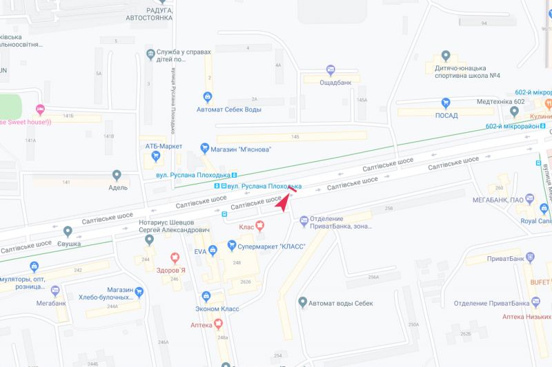 Билборд/Щит, Харьков, Салтівське шосе, 256 (р-н СМ Класс), з центру