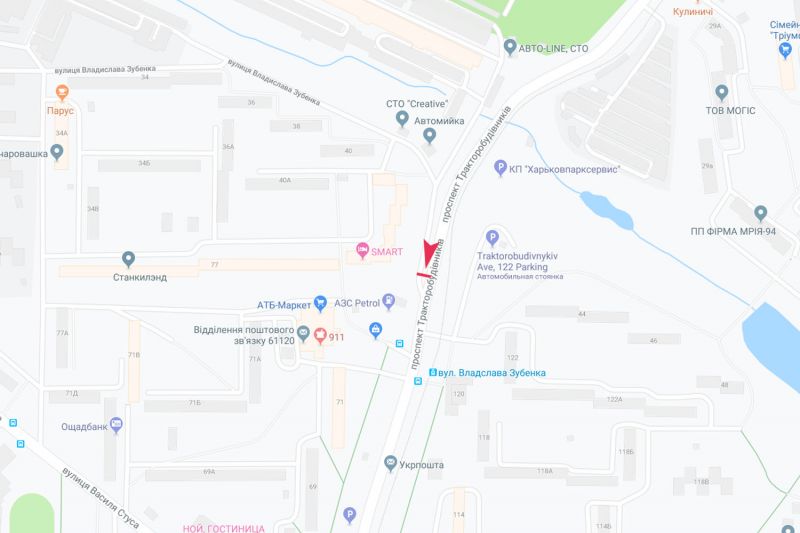 Билборд/Щит, Харьков, Тракторобудівників пр-т, 79/42-а, в центр