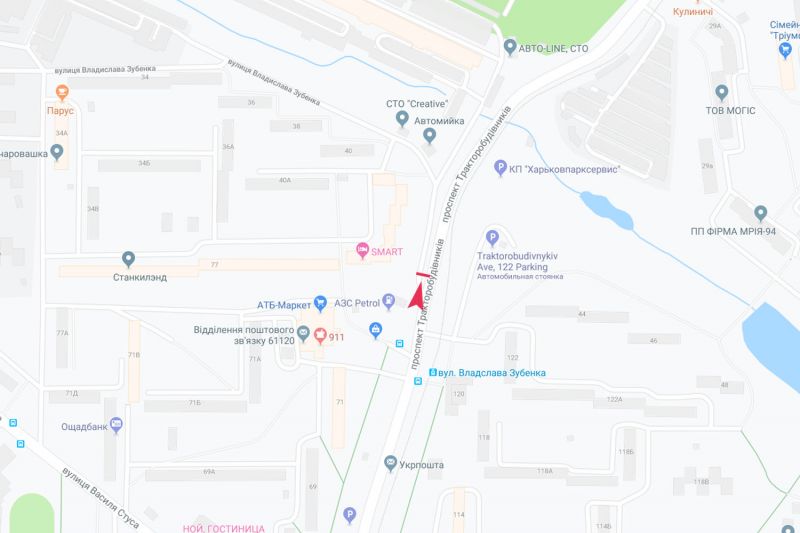 Билборд/Щит, Харьков, Тракторобудівників пр-т, 79/42-а, з центру