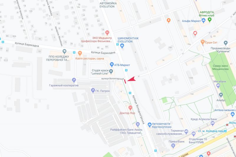 Билборд/Щит, Харьков, Холодногірська вул., 9, в центр