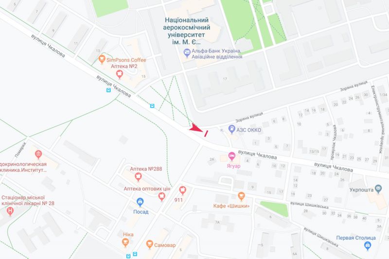 Билборд/Щит, Харьков, Вадима Манька (Чкалова) вул. - Зоряна вул., з центру