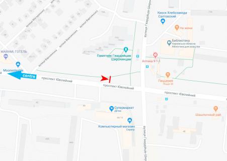 Билборд/Щит, Харьков, Ювілейний пр-т, 47/19, з центру (віл. Гв.-Широнінців)