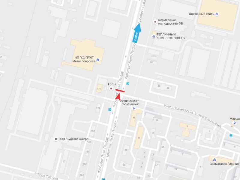Ролер/Призматрон, Харків, Льва Ландау пр-т + Олімпійська вул., в центр
