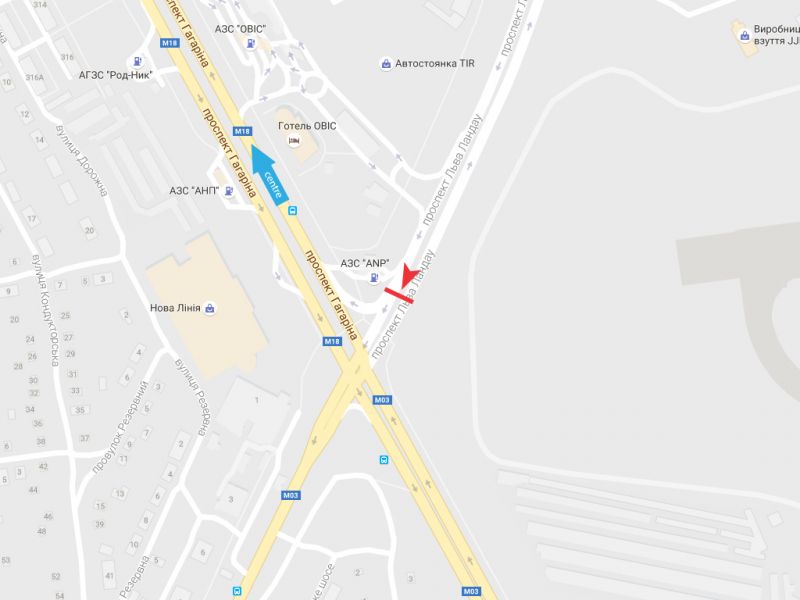 Ролер/Призматрон, Харків, Льва Ландау пр-т + Аерокосмічний (Гагаріна) пр-т (4), з центру