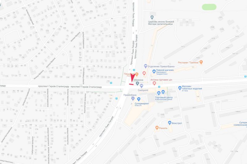 Билборд/Щит, Харьков, Льва Ландау пр-т, 12 + Байрона (Героїв Сталінграда) пр-т, з центру