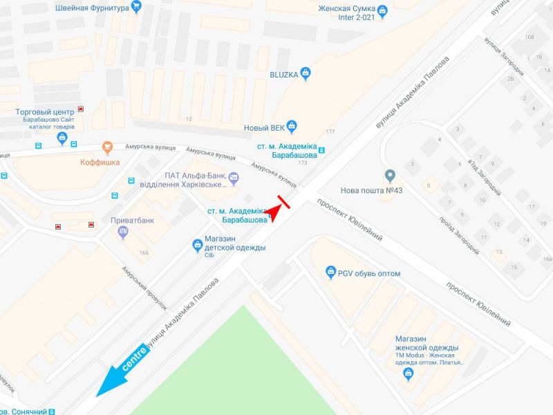 Реклама на остановках, Харьков, Академіка Павлова вул., 165-В (зупинка ст. м. Академіка Барабашова), з центру