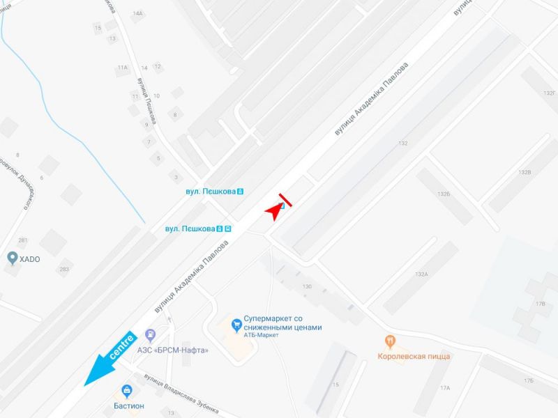Реклама на остановках, Харьков, Академіка Павлова вул., 132 (зупинка вулиця Тараса Редькіна (Пєшкова)), з центру