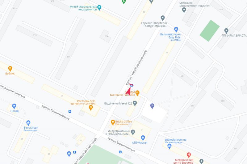 Реклама на остановках, Харьков, Гвардійців-Широнінців вул., 38