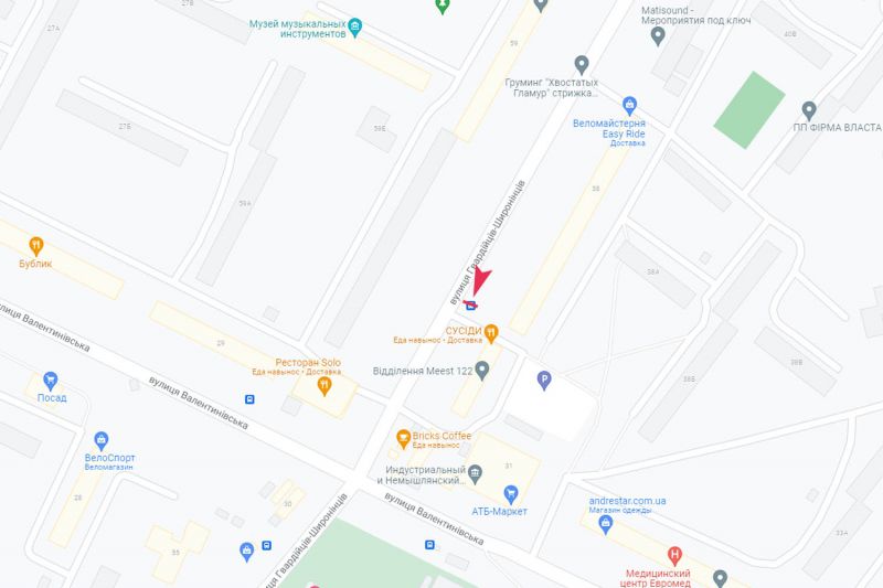 Реклама на остановках, Харьков, Гвардійців-Широнінців вул., 38