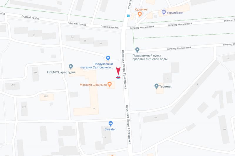 Реклама на остановках, Харьков, Петра Григоренка пр-т, 14 (зупинка б-р Жасміновий), з центру