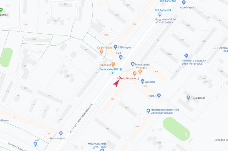 Реклама на остановках, Харьков, Тракторобудівників, 160 (зупинка 11-а поліклініка), з центру