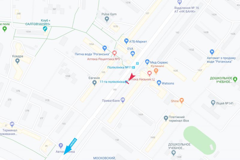 Реклама на остановках, Харьков, Тракторобудівників, 160 (зупинка 11-а поліклініка), в центр