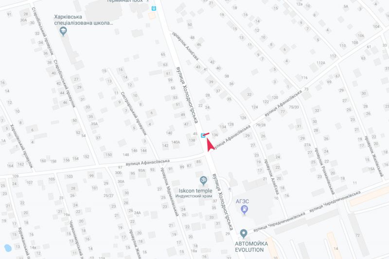 Реклама на остановках, Харьков, Холодногірська - Афанасівська, 136 (зупинка Афанасівська), з центру