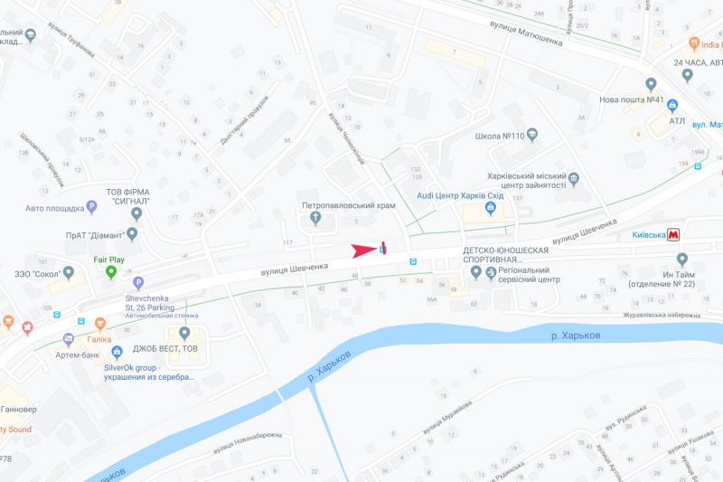 Реклама на остановках, Харьков, Шевченка - Петропавлівська (Челюскінців), 3 (зупинка 23-я дитяча лікарня), з центру